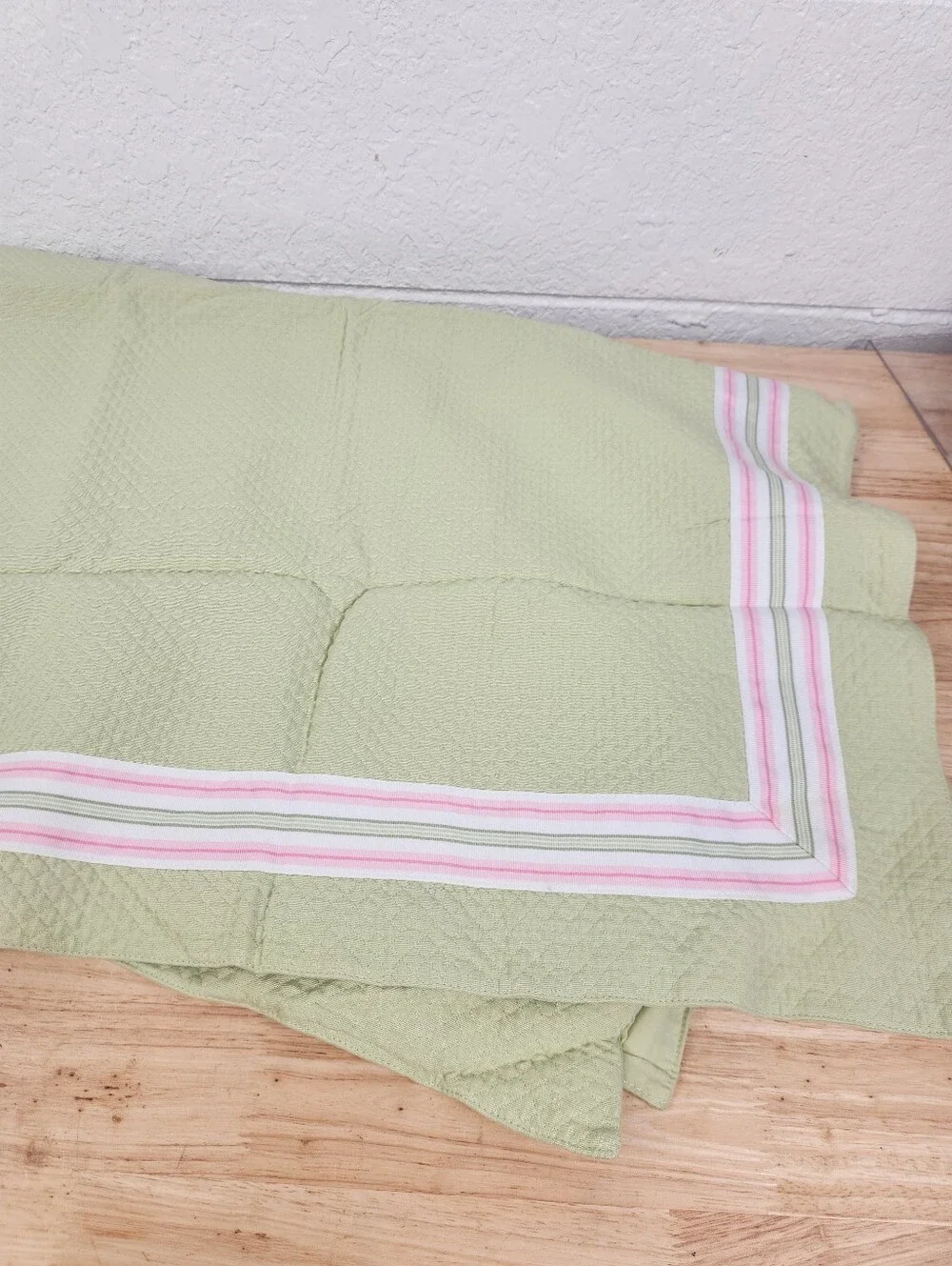 Pottery Barn Kids Duvet Crib/ Toddler 50x36 NOS Pastel Colors Ribbon Zipper